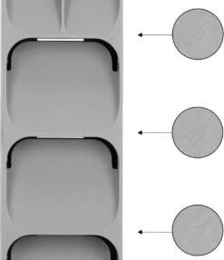 Springos Multifunctionele Bestekbak | Besteklade | Bestek Organizer | Kunststof | 39 X 11 X 5.5 CM -Keuken Benodigdheden Winkel 1032x1200
