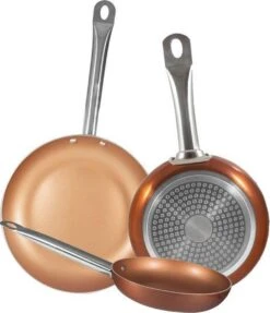 Merkloos Koekenpanset Copper Plus 20, 24 En 28 Cm -Keuken Benodigdheden Winkel 1034x1200