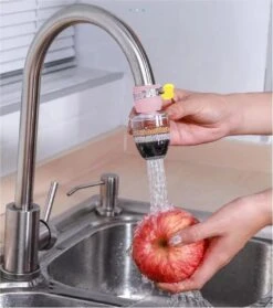 VINESS Waterfilter - Kraanfilter - Drinkwaterfilter - Waterzuivering - Waterbesparend - Duurzaam - Roze