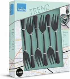Amefa Taartvorkjes - 6 Stuks - Zwart 9 Amefa Taartvorkjes - 6 Stuks - Zwart -Keuken Benodigdheden Winkel 1071x1200