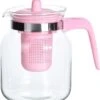 Merkloos Glazen Theepot Met Roze Filter - 1,5 L 2 Merkloos Glazen Theepot Met Roze Filter - 1,5 L -Keuken Benodigdheden Winkel 1087x1200 4