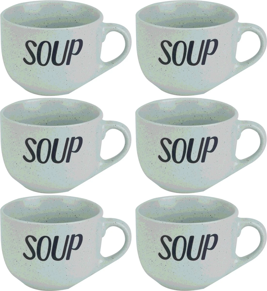Cosy&Trendy Soepkom 'Soup' Met Een Oor - 51 Cl - Mint Groen - Set-6 4 Cosy&Trendy Soepkom 'Soup' Met Een Oor - 51 Cl - Mint Groen - Set-6 - Afbeelding 2