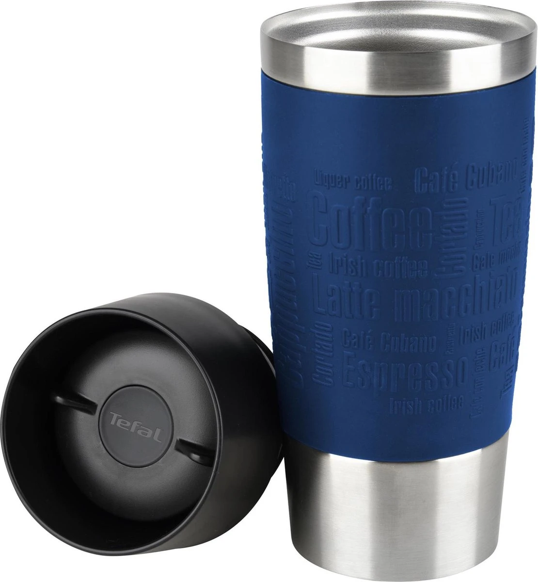 Tefal Travel Mug Thermobeker - 360 Ml - RVS/Donkerblauw 6 Tefal Travel Mug Thermobeker - 360 Ml - RVS/Donkerblauw - Afbeelding 4