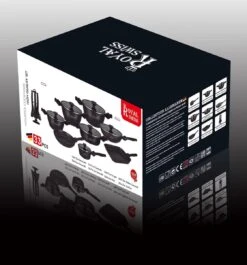 Royal Swiss® Pannenset - 33 Delig - Keramisch - Inductie - Afneembare Handgrepen - Geschikt Voor Oven - Zwart -Keuken Benodigdheden Winkel 1120x1200 6