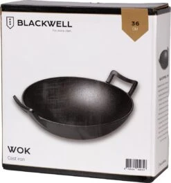 Blackwell Wadjan Wokpan - Gietijzer - 36 Cm - Zwart -Keuken Benodigdheden Winkel 1123x1200