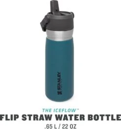 Stanley The IceFlow™ Flip Straw Water Bottle 0,65L - Thermosfles - Lagoon -Keuken Benodigdheden Winkel 1129x1200 1