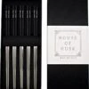 House Of Husk Chopsticks Set - Koreaanse Eetstokjes - Vaatwasserbestendig - RVS - 5 Paar - Duo Tone - Zwart Zilver -Keuken Benodigdheden Winkel 1147x1200