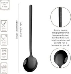House Of Husk® Theelepels Set - Theelepeltjes - Koffielepels - Koffielepeltjes - RVS - 13cm - 12 Stuks - Zwart 11 House Of Husk® Theelepels Set - Theelepeltjes - Koffielepels - Koffielepeltjes - RVS - 13cm - 12 Stuks - Zwart -Keuken Benodigdheden Winkel 1150x1200 2