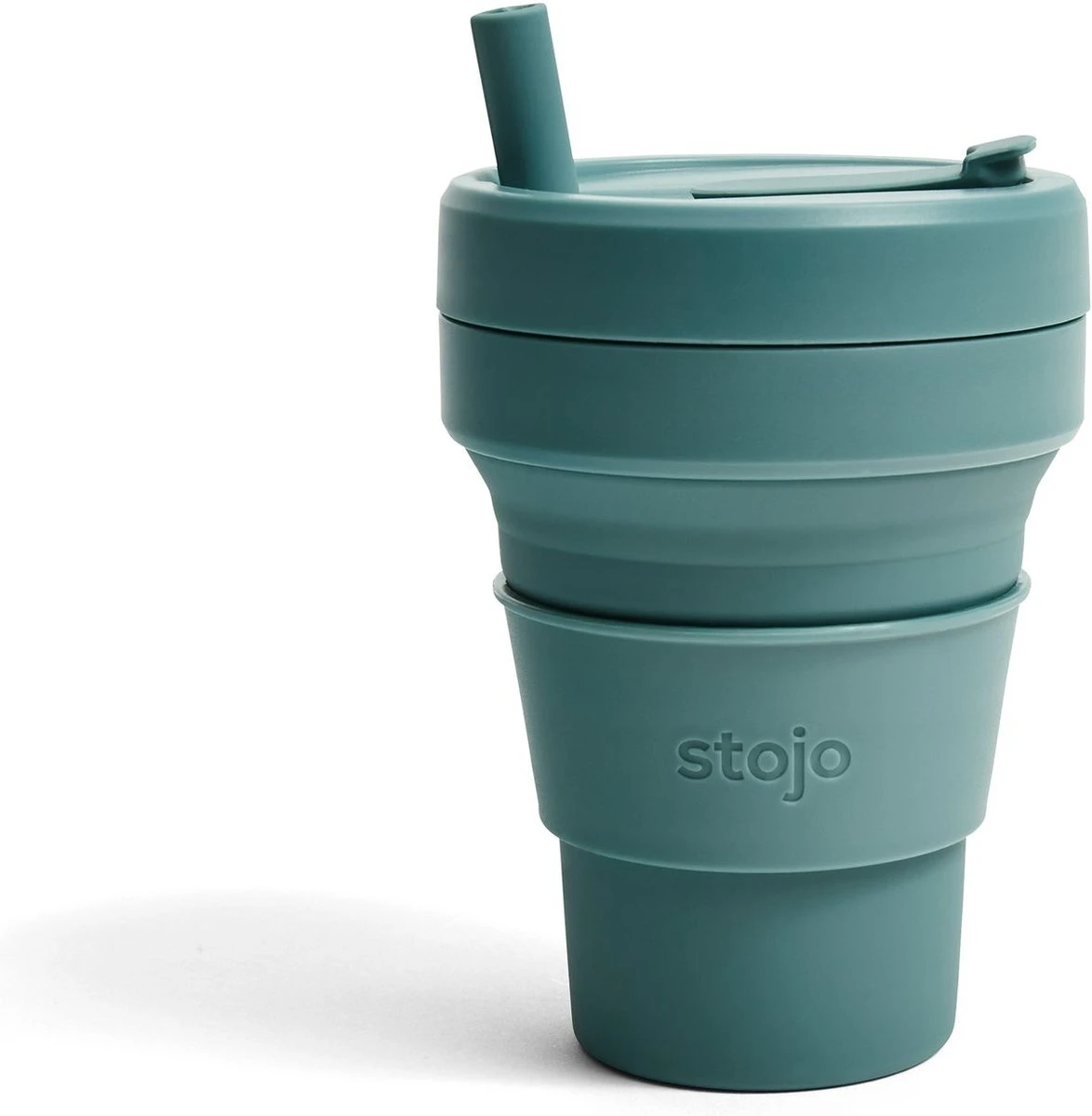 Stojo - Biggie Cup - 470 Ml - Herbruikbaar - Opvouwbaar - Groen 5 Stojo - Biggie Cup - 470 Ml - Herbruikbaar - Opvouwbaar - Groen - Afbeelding 3