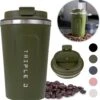Triple J® Koffiebeker To Go - Thermosbeker - BPA & Lekvrij - 380ml - Groen -Keuken Benodigdheden Winkel 1179x1200 6