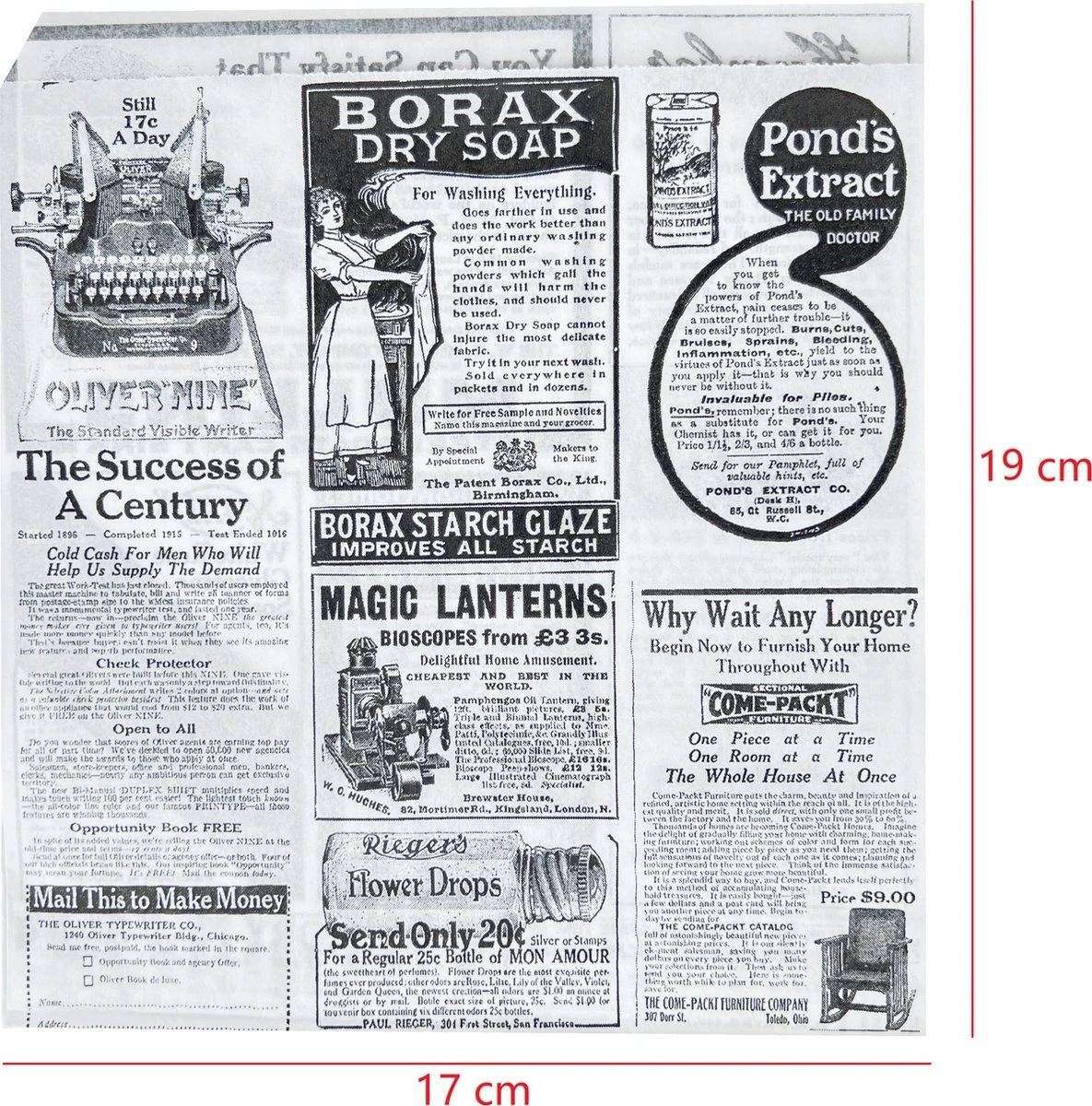 Rainbecom - 50 Stuks - 19 X 17 Cm - Hamburger Zakje Papier - Vetvrij Papier - Papieren Zak Voor Sandwiches - Krant 4 Rainbecom - 50 Stuks - 19 X 17 Cm - Hamburger Zakje Papier - Vetvrij Papier - Papieren Zak Voor Sandwiches - Krant - Afbeelding 2