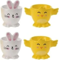 Merkloos 4x Witte Paashaas En Gele Kuiken Eierdopjes 7 Cm - Paasdecoratie/Paasontbijt 11 Merkloos 4x Witte Paashaas En Gele Kuiken Eierdopjes 7 Cm - Paasdecoratie/Paasontbijt -Keuken Benodigdheden Winkel 1186x1200 11