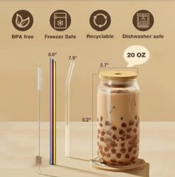 Bubble Tea Beker - Inclusief Stalen Bubble Tea Rietje - 0,5 L - Herbruikbaar - Boba -Keuken Benodigdheden Winkel 1186x1200 6