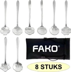 Fako Bijoux® - Bloemen Lepels Set - Theelepel / Koffielepel - 12cm - Zilver - 8 Stuks 12 Fako Bijoux® - Bloemen Lepels Set - Theelepel / Koffielepel - 12cm - Zilver - 8 Stuks -Keuken Benodigdheden Winkel 1187x1200 3