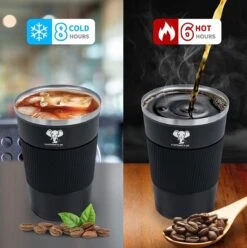 Elephant & Co Dubbelwandige Reisbeker - Koffie To Go -Duurzaam - 380ml - -Keuken Benodigdheden Winkel 1195x1200 10