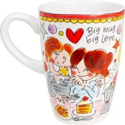 Blond Amsterdam Even Bijkletsen Beker XL 500 Ml - Rode Rand 9 Blond Amsterdam Even Bijkletsen Beker XL 500 Ml - Rode Rand -Keuken Benodigdheden Winkel 1195x1200 11