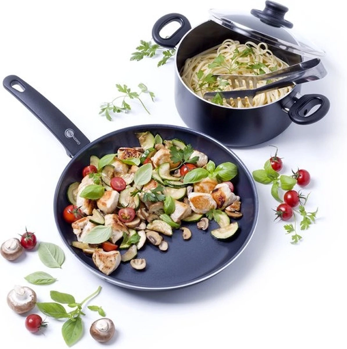 GreenPan Cambridge Koekenpan 20cm - Zwart - Inductie - PFAS-vrij 16 GreenPan Cambridge Koekenpan 20cm - Zwart - Inductie - PFAS-vrij - Afbeelding 14