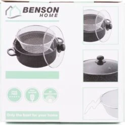 Benson Frituurpan Met Korf - Ø 26 Cm - Carbonstaal Met Marmer Coating -Keuken Benodigdheden Winkel 1195x1200 7