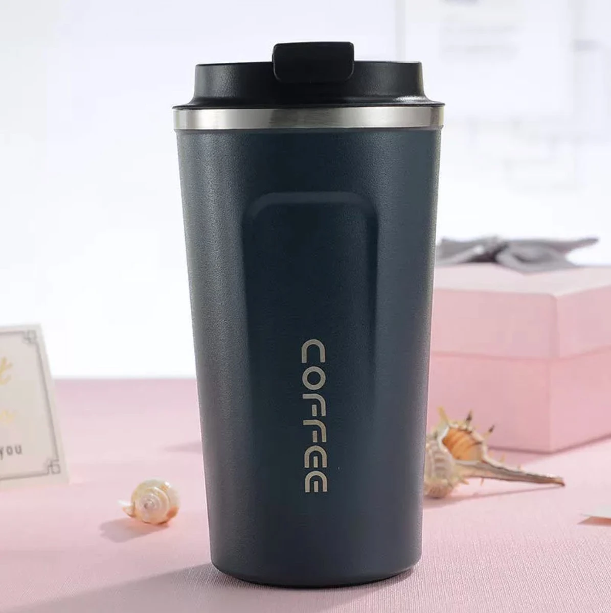 Koffiebeker To Go | Lekvrije Thermosbeker | Thermosfles | RVS Reisbeker | Dubbelwandige Travel Mug | 380 Ml | Blauw 7 Koffiebeker To Go | Lekvrije Thermosbeker | Thermosfles | RVS Reisbeker | Dubbelwandige Travel Mug | 380 Ml | Blauw - Afbeelding 5