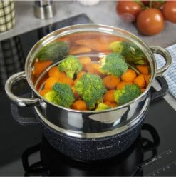 Stoompan INZET 2.6L – Rijststomer - Groentestomer Ø 20 Cm RVS -Keuken Benodigdheden Winkel 1196x1200 13