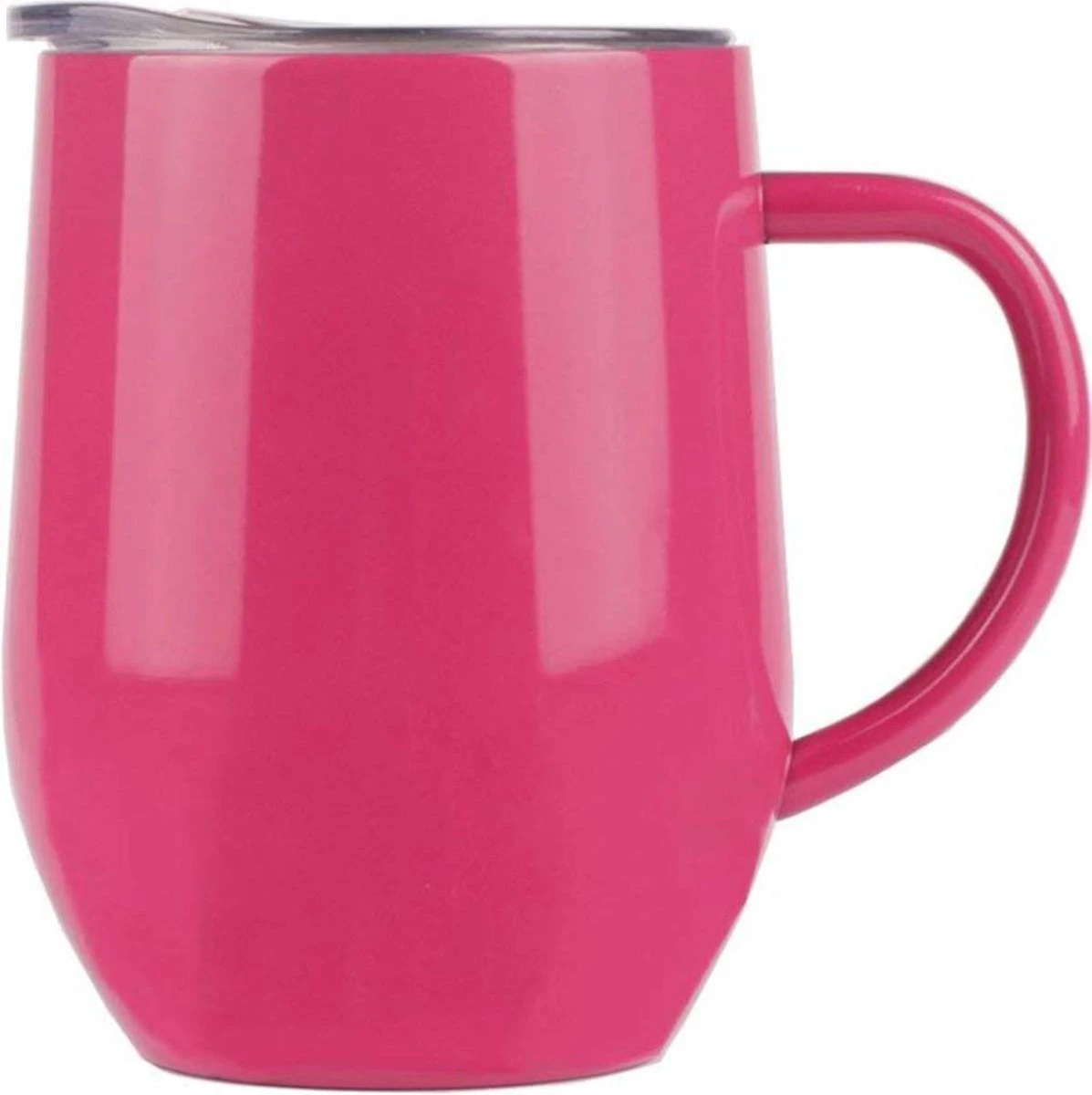 Drinkbeker - Thermosbeker - Koffiebeker To Go - Dubbelwandig - RVS - Roos Rood - Able & Borret 4 Drinkbeker - Thermosbeker - Koffiebeker To Go - Dubbelwandig - RVS - Roos Rood - Able & Borret - Afbeelding 2