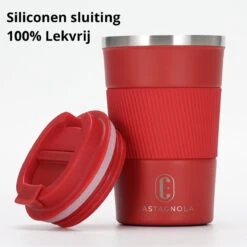 Castagnola Design RVS Koffiebeker To Go - Rood - 380ml - Thermosbeker - Theebeker -Keuken Benodigdheden Winkel 1198x1200 29