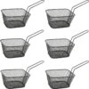 Merkloos 6x Stuks Zwarte Patat/snack Serveermandjes/frietmandjes 14 Cm - Tafeldecoratie - Patat/snack Serveren In Een Mandje -Keuken Benodigdheden Winkel 1198x1200 50