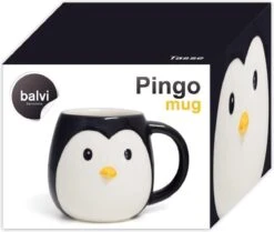 Balvi Drinkbeker Penguin Pingo Zwart Keramiek -Keuken Benodigdheden Winkel 1200x1016