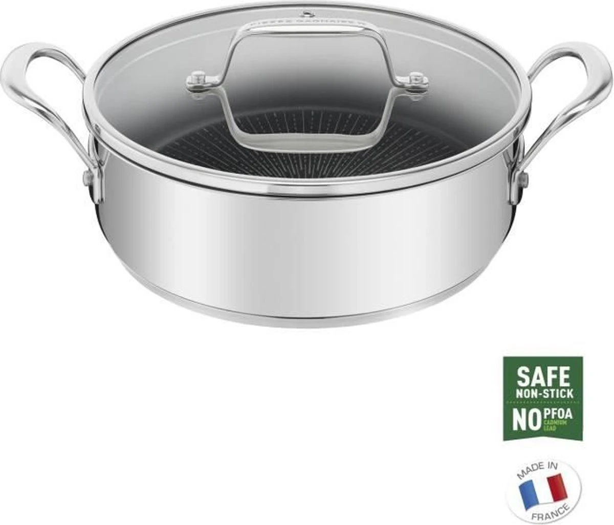 Tefal Pierre Gagnaire Sauteerpan - Ø 26 Cm + Deksel 8 Tefal Pierre Gagnaire Sauteerpan - Ø 26 Cm + Deksel - Afbeelding 6