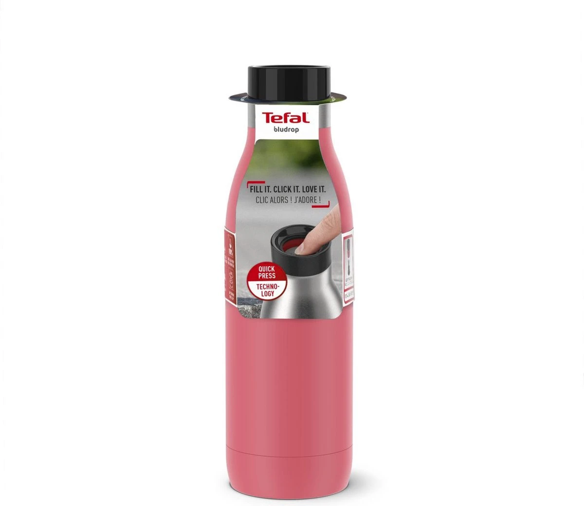 Tefal Bludrop Basic Thermosfles - Koraal 9 Tefal Bludrop Basic Thermosfles - Koraal - Afbeelding 7