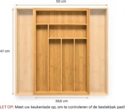 Budu Uitschuifbare Bamboe Bestekbak #47 (47 Cm Diep) - Bestekcassette Hout - Besteklade - 47 X 30,6 - 50 Cm - 6/8 Vakken 16 Budu Uitschuifbare Bamboe Bestekbak #47 (47 Cm Diep) - Bestekcassette Hout - Besteklade - 47 X 30,6 - 50 Cm - 6/8 Vakken -Keuken Benodigdheden Winkel 1200x1041