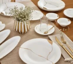 Karaca Fine Pearl Quora 26-delige Combiserviesset Voor 6 Personen, Porseleinen Serviesset, Tafelservies Voor 6 Personen, Ontbijtbord + Koffiebeker