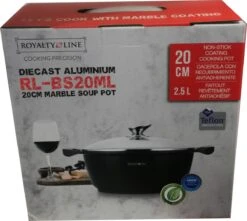 Royalty Line - Marble Soep/braadpan - Met Glazen Deksel Zwart - 20 CM. RL-BS20ML 17 Royalty Line - Marble Soep/braadpan - Met Glazen Deksel Zwart - 20 CM. RL-BS20ML -Keuken Benodigdheden Winkel 1200x1074 2