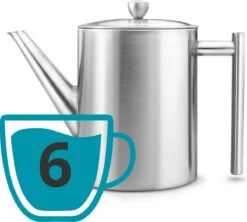 Bredemeijer - Theepot Minuet Cylindre 1,2L Mat Dubbelwandig 21 Bredemeijer - Theepot Minuet Cylindre 1,2L Mat Dubbelwandig -Keuken Benodigdheden Winkel 1200x1077 2