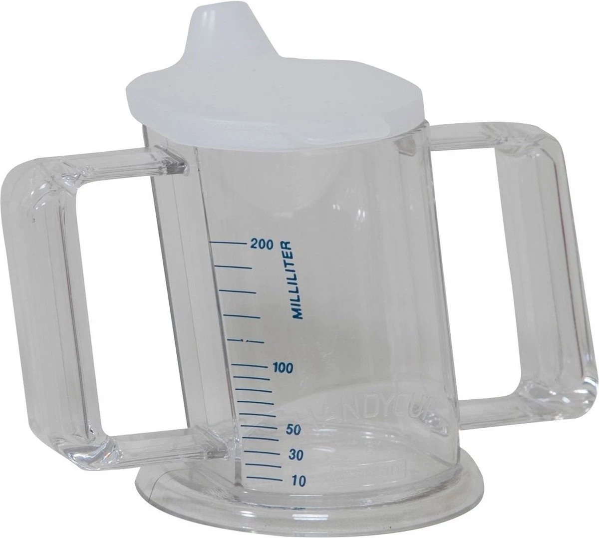 HandyCup Met Deksel - Transparant Met Maatvoering 3 HandyCup Met Deksel - Transparant Met Maatvoering