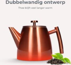 Vaja® Theepot Juliette Rosé Dubbelwandig 19 Vaja® Theepot Juliette Rosé Dubbelwandig -Keuken Benodigdheden Winkel 1200x1099 9