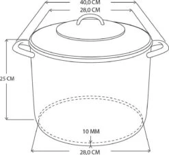 RVS Soeppan Met Glazen Deksel - 15 Liter - Vaatwasserbestendig 5 RVS Soeppan Met Glazen Deksel - 15 Liter - Vaatwasserbestendig -Keuken Benodigdheden Winkel 1200x1101 4