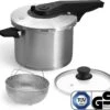 Springlane Roestvrijstalen Snelkookpan - Inductie - Pressure Cooker - 6,0 L Met Stoommand 2 Springlane Roestvrijstalen Snelkookpan - Inductie - Pressure Cooker - 6,0 L Met Stoommand -Keuken Benodigdheden Winkel 1200x1101 5