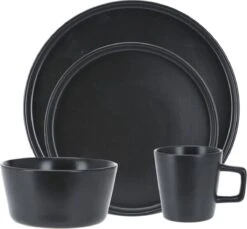 Homecookingchef Serviesset - Mat Zwart - 16-delig - Sterk Aardewerk -Keuken Benodigdheden Winkel 1200x1111 12