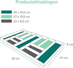 Grote Bestekbak Bamboe 81x47CM - Coninx Besteklade - Opbergbak - Duurzaam - Bamboe - Voor Laden Vanaf 47cm Diep -Keuken Benodigdheden Winkel 1200x1118 2