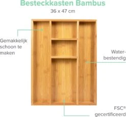 Coninx Bestekbak Bamboe 36CM Breed - Besteklade - Opbergbak - Duurzaam - Voor Laden Vanaf 47cm Diep 16 Coninx Bestekbak Bamboe 36CM Breed - Besteklade - Opbergbak - Duurzaam - Voor Laden Vanaf 47cm Diep -Keuken Benodigdheden Winkel 1200x1118 3