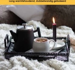 Silberthal - Theepot Met Filter - 1 L - RVS Dubbelwandig - Zwart - Cadeau 12 Silberthal - Theepot Met Filter - 1 L - RVS Dubbelwandig - Zwart - Cadeau -Keuken Benodigdheden Winkel 1200x1123 7