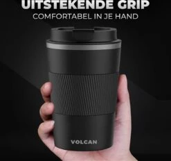 Volcan RVS Koffiebeker To Go Met Sleeve - Thermosbeker - Theebeker - Coffee - Zwart 19 Volcan RVS Koffiebeker To Go Met Sleeve - Thermosbeker - Theebeker - Coffee - Zwart -Keuken Benodigdheden Winkel 1200x1125 9