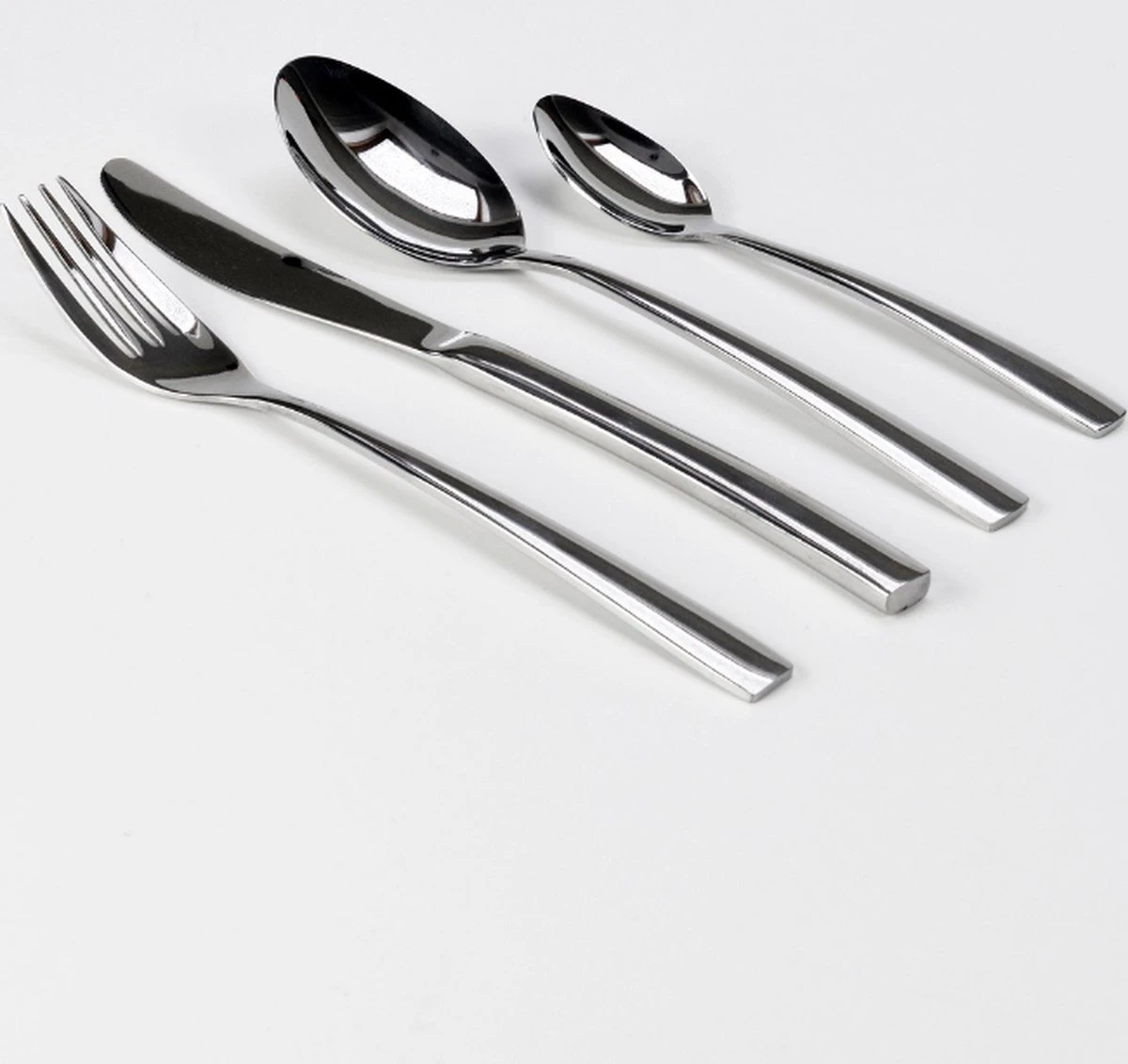 Merkloos Bestekset Luxe Square 24-delig | Premium Quality | 6 Personen 3 Merkloos Bestekset Luxe Square 24-delig | Premium Quality | 6 Personen