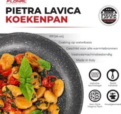 Flonal Pietra Lavica - Koekenpan - Ø 26cm - 100% PFOA Vrij - Aluminium - Ergonomische Handgreep - Geschikt Voor Alle Warmtebronnen 14 Flonal Pietra Lavica - Koekenpan - Ø 26cm - 100% PFOA Vrij - Aluminium - Ergonomische Handgreep - Geschikt Voor Alle Warmtebronnen -Keuken Benodigdheden Winkel 1200x1135 3
