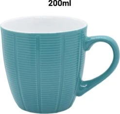 Orange85 Koffiekopjes Gekleurd - Set Van 6 - Koffiemokken - Streep - 200 Ml - Reliëf - Aardewerk - Met Oor - Theemokken 13 Orange85 Koffiekopjes Gekleurd - Set Van 6 - Koffiemokken - Streep - 200 Ml - Reliëf - Aardewerk - Met Oor - Theemokken -Keuken Benodigdheden Winkel 1200x1136 4