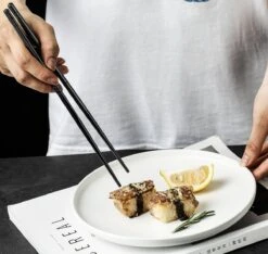 Alheco 6 Paar Koreaanse Chopsticks - Eetstokjes - Metaal / RVS - Zwart -Keuken Benodigdheden Winkel 1200x1138