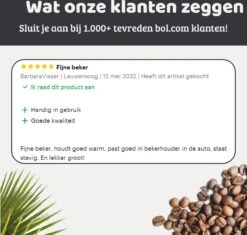 Mmoods Thermosbeker Voor Koffie En Thee 380ml - Koffiebeker To Go - Reisbeker Voor Auto - Herbruikbare Drinkfes Voor Warme En Koude Dranken - Ecologische Thermoskan Zwart Geschenk -Keuken Benodigdheden Winkel 1200x1141 5