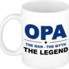 Opa The Man The Myth The Legend Cadeau Mok / Beker Wit - 300 Ml - Verjaardag - Kado Koffiemok / Theebeker -Keuken Benodigdheden Winkel 1200x1145 8