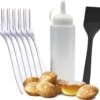 Ocina Poffertjespan Accessoires Set - Doseerfles - Poffertjes Spuitfles - 6x Poffertjes Vork - Kwast - Siliconen Kwast - Bakkwast - Gratis Poffertjes E-Book -Keuken Benodigdheden Winkel 1200x1148 2